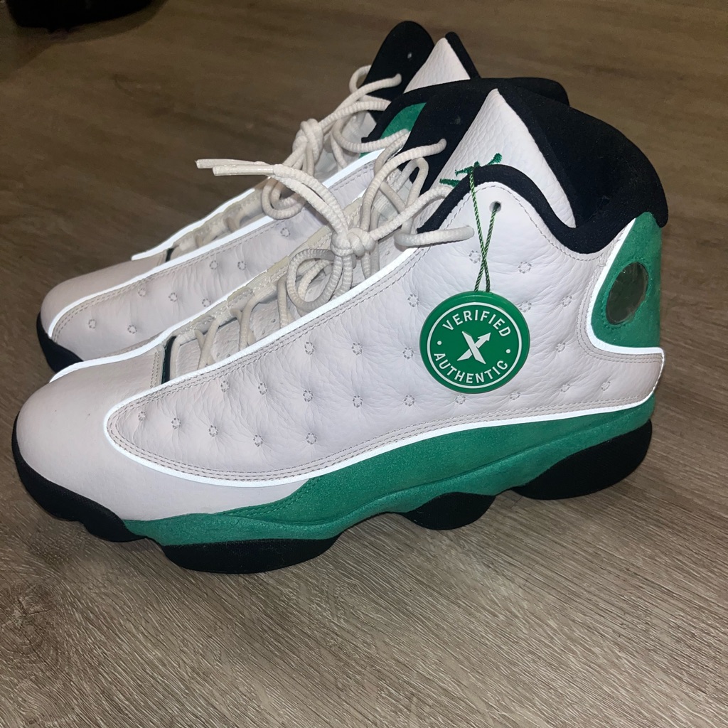 White Lucky Green Jordan 13 Retro